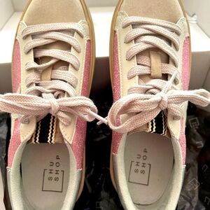 Shu Shop pink glitter tennis shoes. Size 6.5